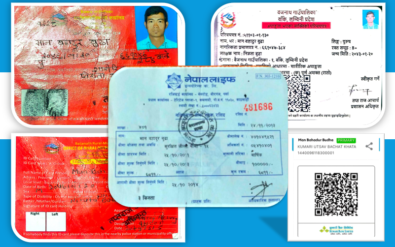 एक लाखको बीमाले बन्यो जीवनको सहारा: दुर्घटनापछि मासिक भुक्तानी र प्रिमियम छुटले मानबहादुरलाई राहत
